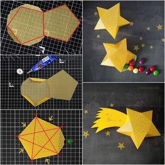 Как сделать объемную звезду из бумаги своими руками