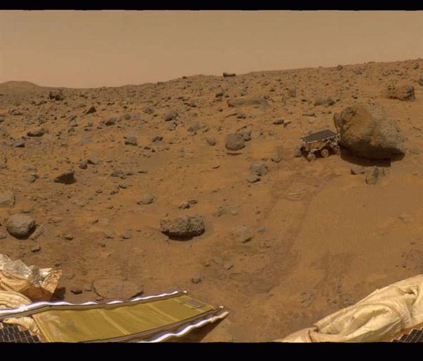 Полярные шапки на Марсе